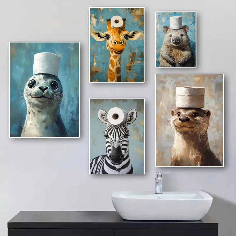Animali divertenti e carini de - Home Bathroom Toilet recensione e prezzo