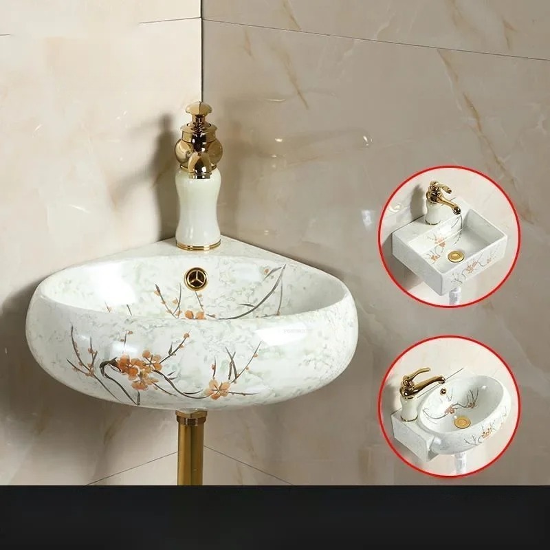Lavabo angolare in ceramica da - Home Bathroom Decor recensione e prezzo