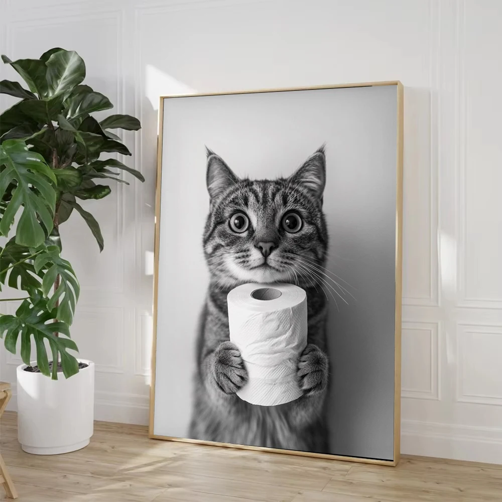 Poster su Tela con Mucca delle - Home Bathroom Toilet recensione e prezzo