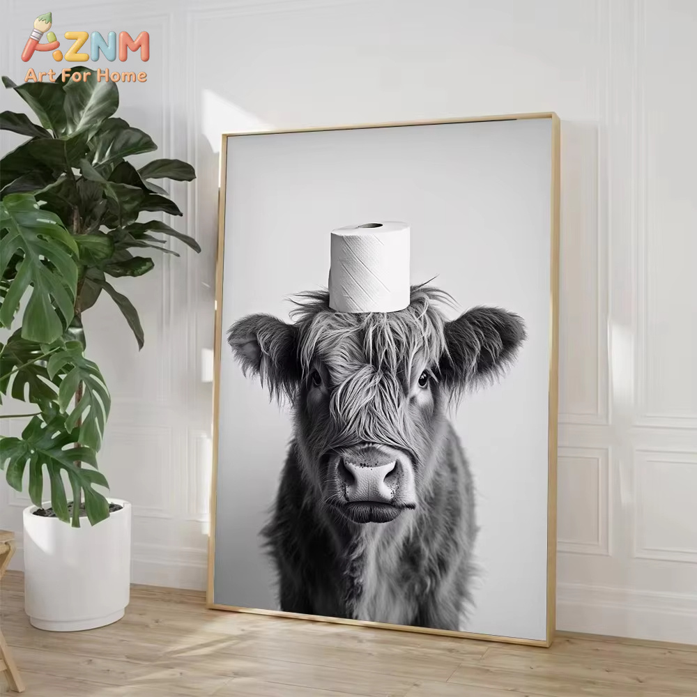 1 Pezzo, Stampa su Tela con Mu - Home Bathroom Toilet recensione e prezzo