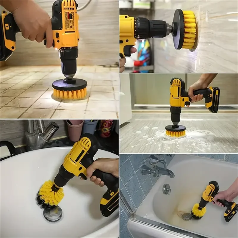 Set di 3 spazzole per trapano, - Home Bathroom Cleaner recensione e prezzo