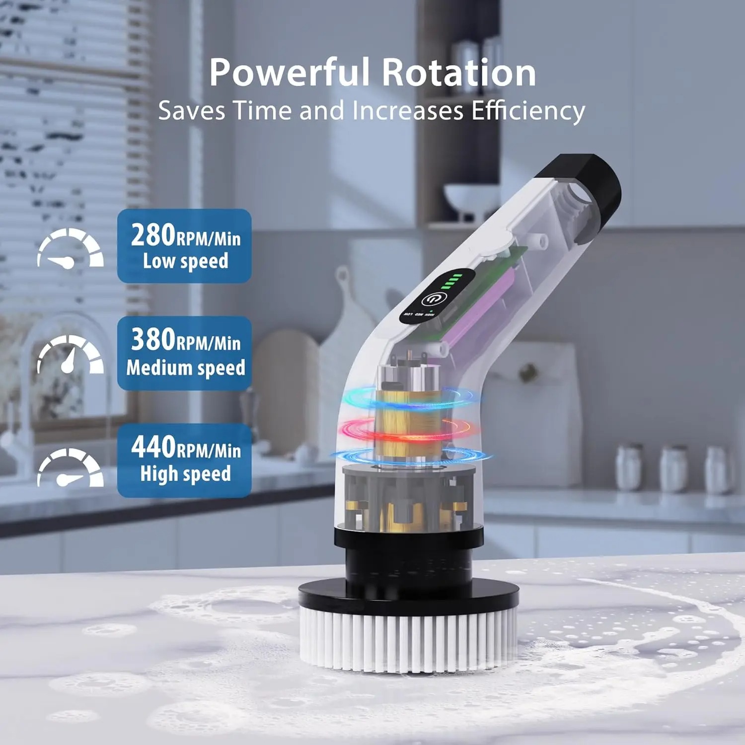 Potente Spazzola Elettrica Sen - Home Bathroom Cleaner recensione e prezzo